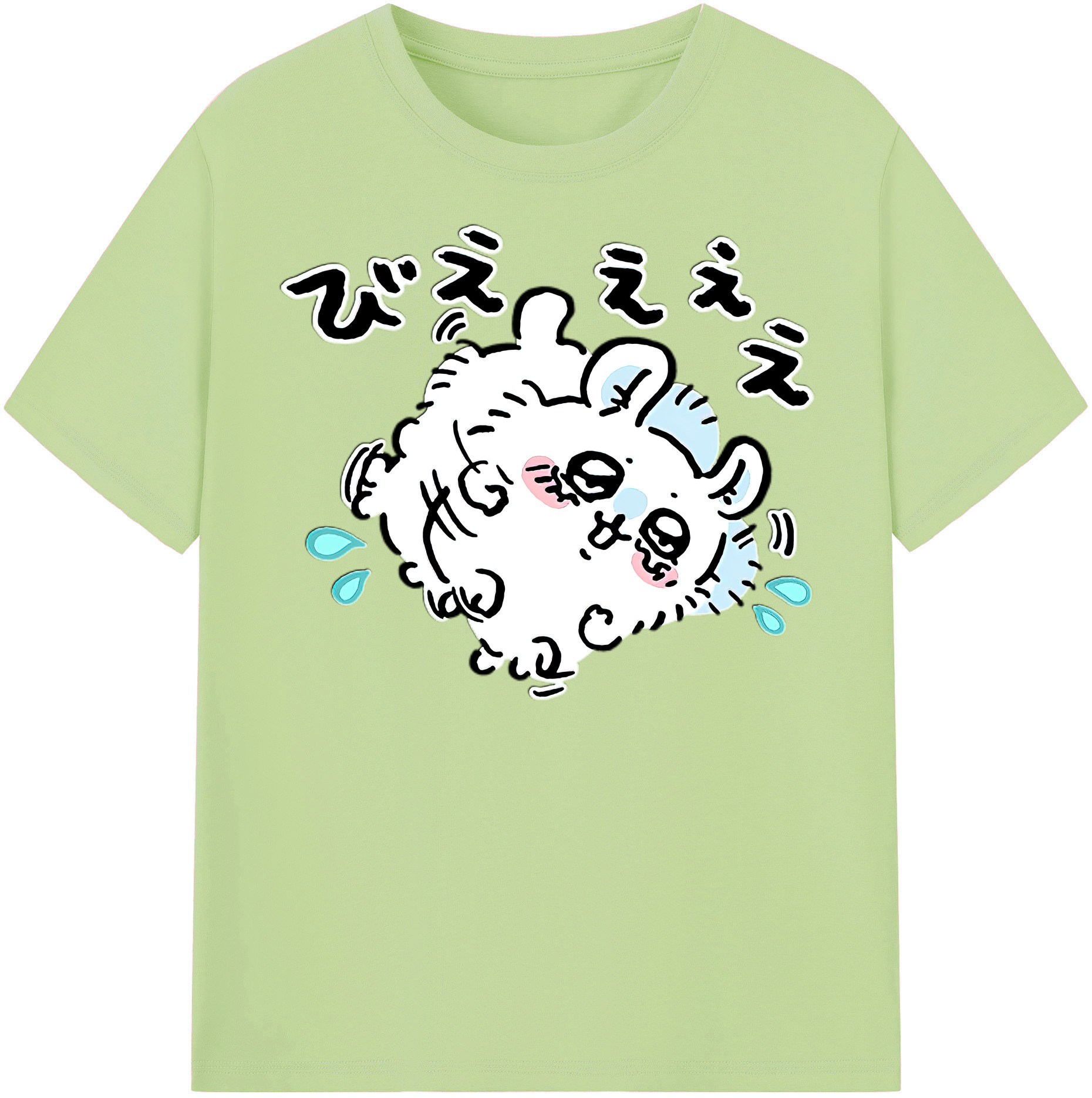 （画像用） ちいかわ モモンガ Chii-kawa Momonga 綿100％半袖Tシャツ（フロントプリント）